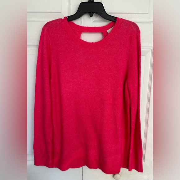 NWT LOFT BCRF Pink Cozy Backless Sweater Breast Cancer-Limited Edition-XL - Picture 12 of 12